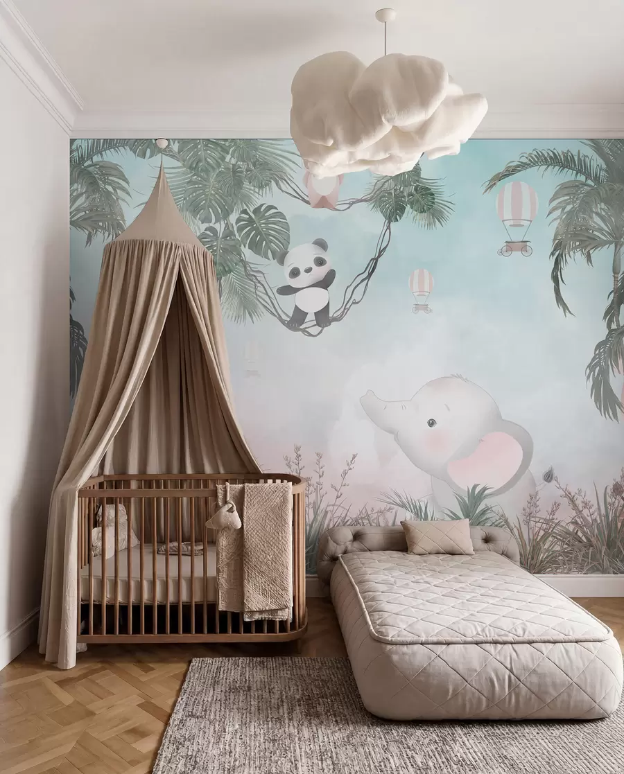 wall murals Cute animals for a child's room u98167