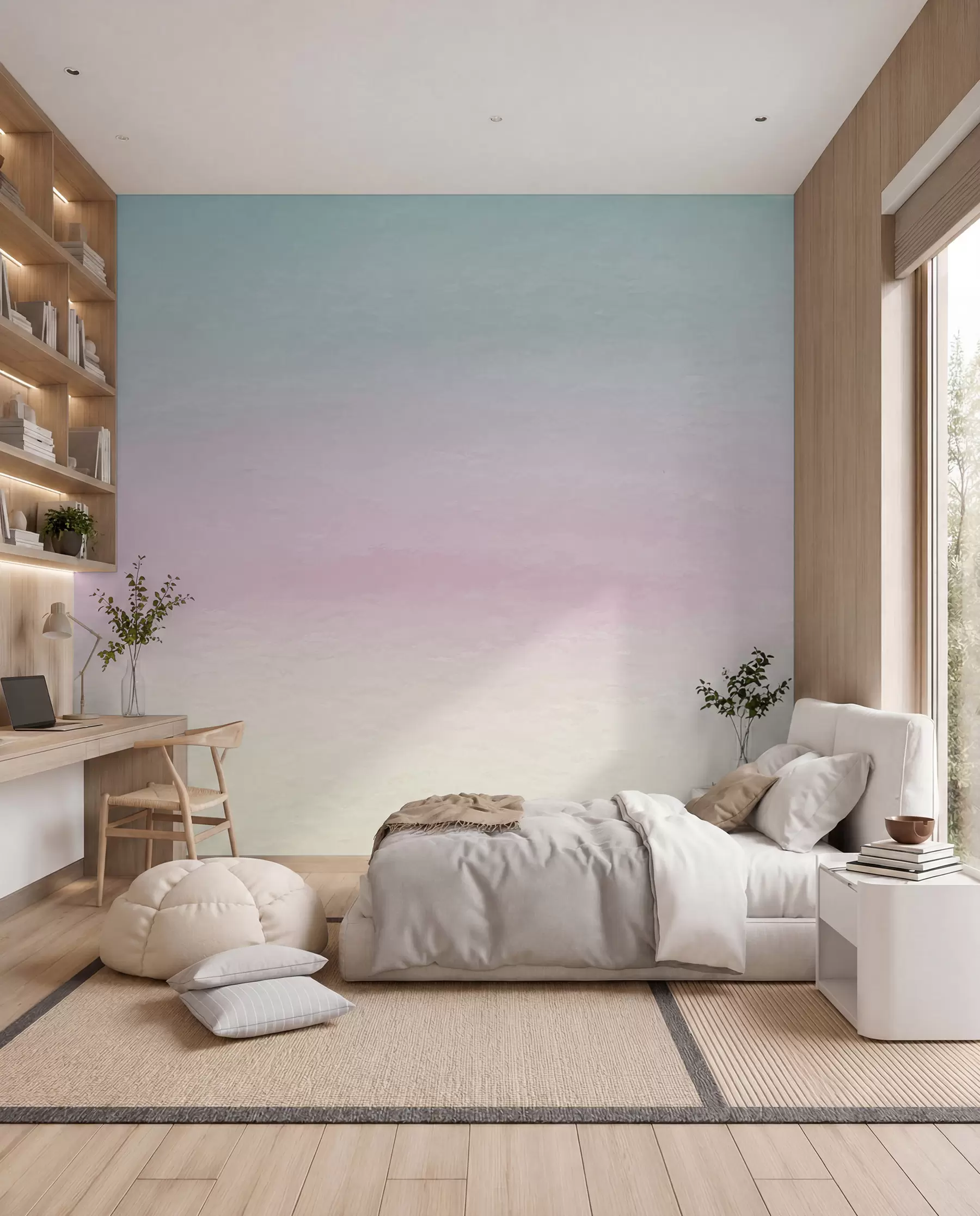 wall murals A Fade from Rose to Blue u98238