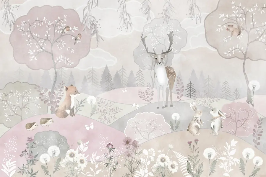 wall murals Animals in the forest u98677