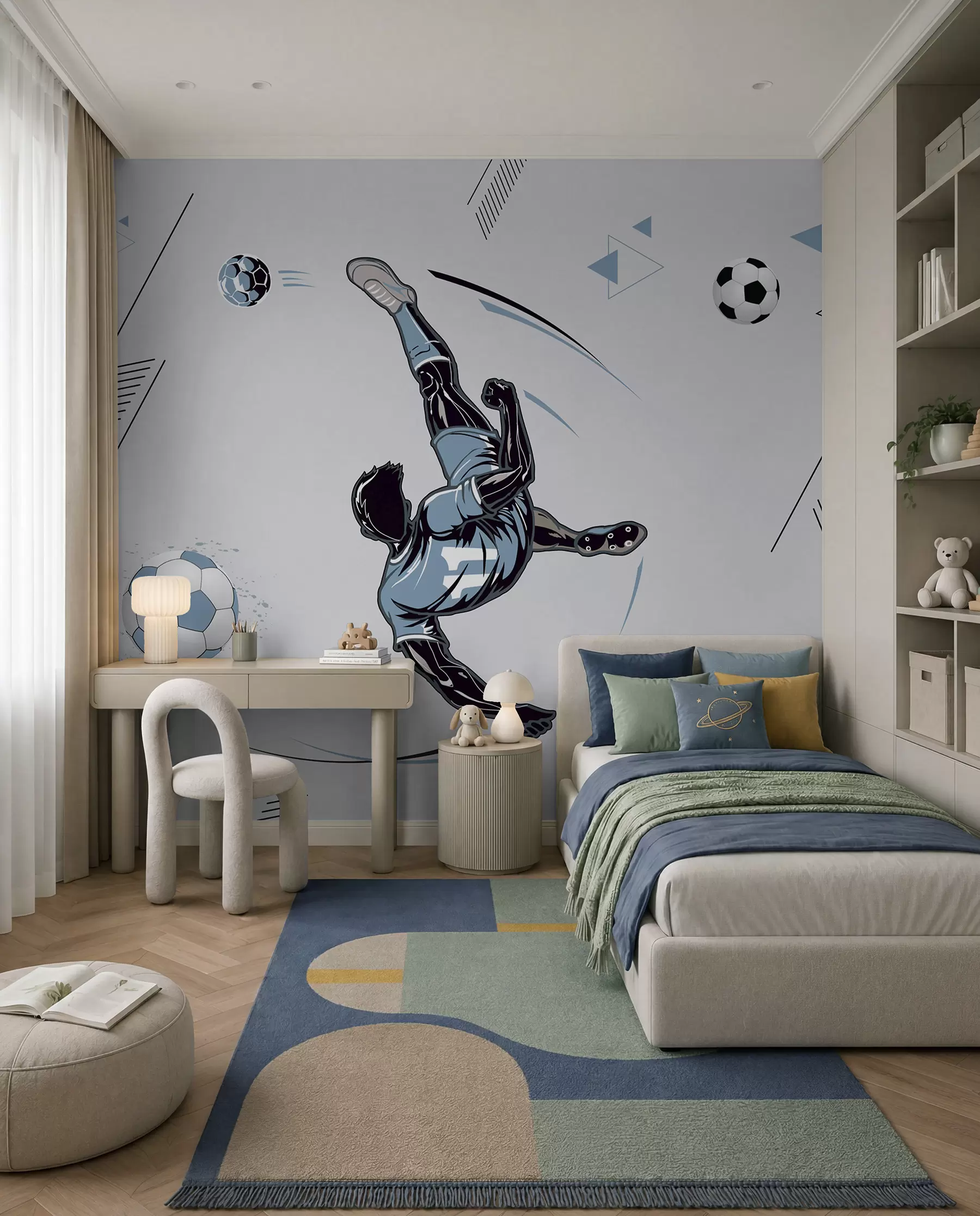 wall murals Bicycle Kick u98736