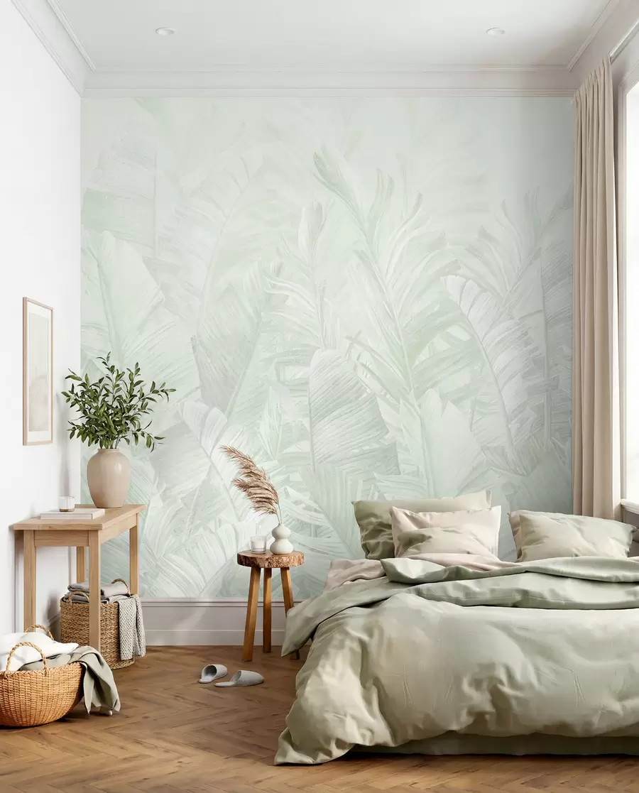 wall murals Tropical Lace in Mint u98951v4