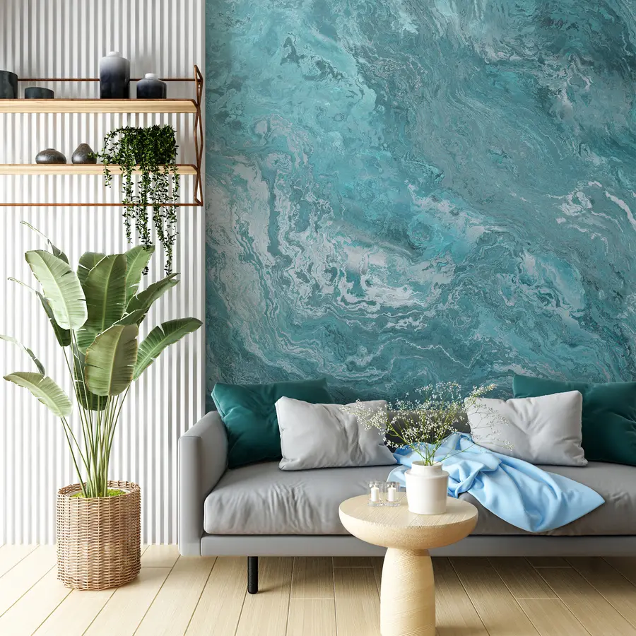 wall murals Aquamarine texture u96330