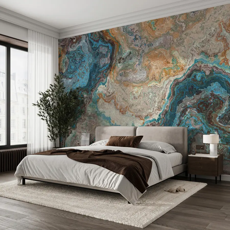 wall murals Untreated stone texture u97553