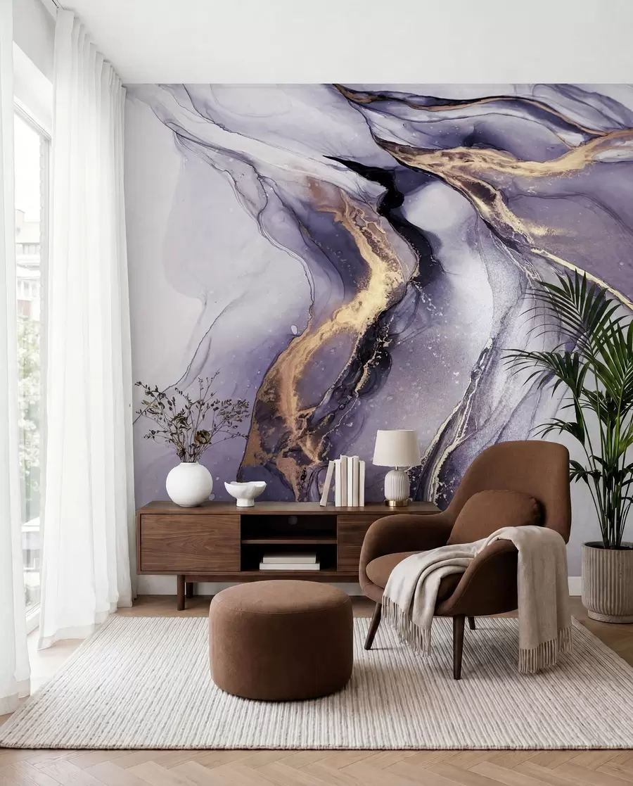 wall murals Amethyst Marble Rivers u18250v4