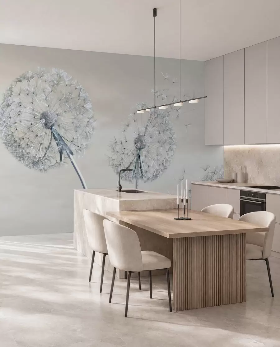 wall murals Large dandelions u44628v1