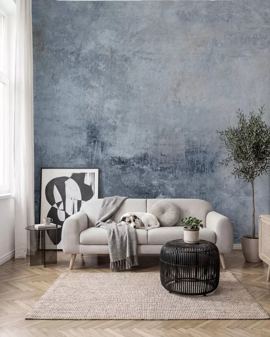 wall murals Concrete in Denim Blue u47663v3