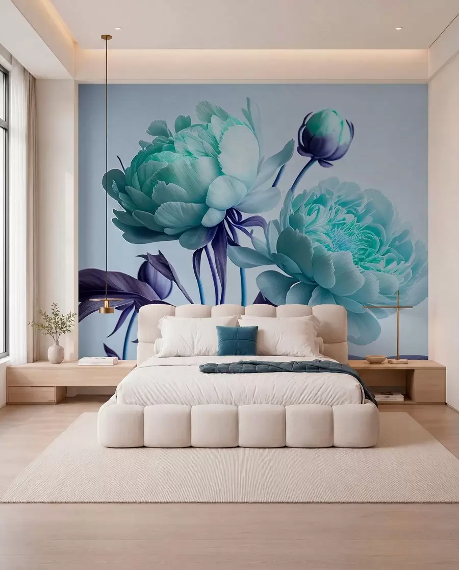 wall murals watercolour flowers u70658v1