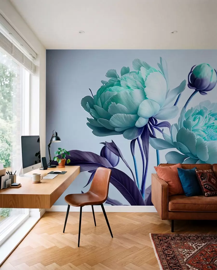 wall murals watercolour flowers u70658v1