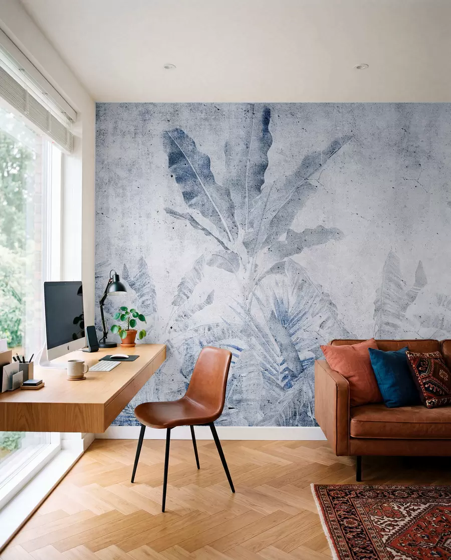 wall murals Weathered Tropics — Blue u73886v1