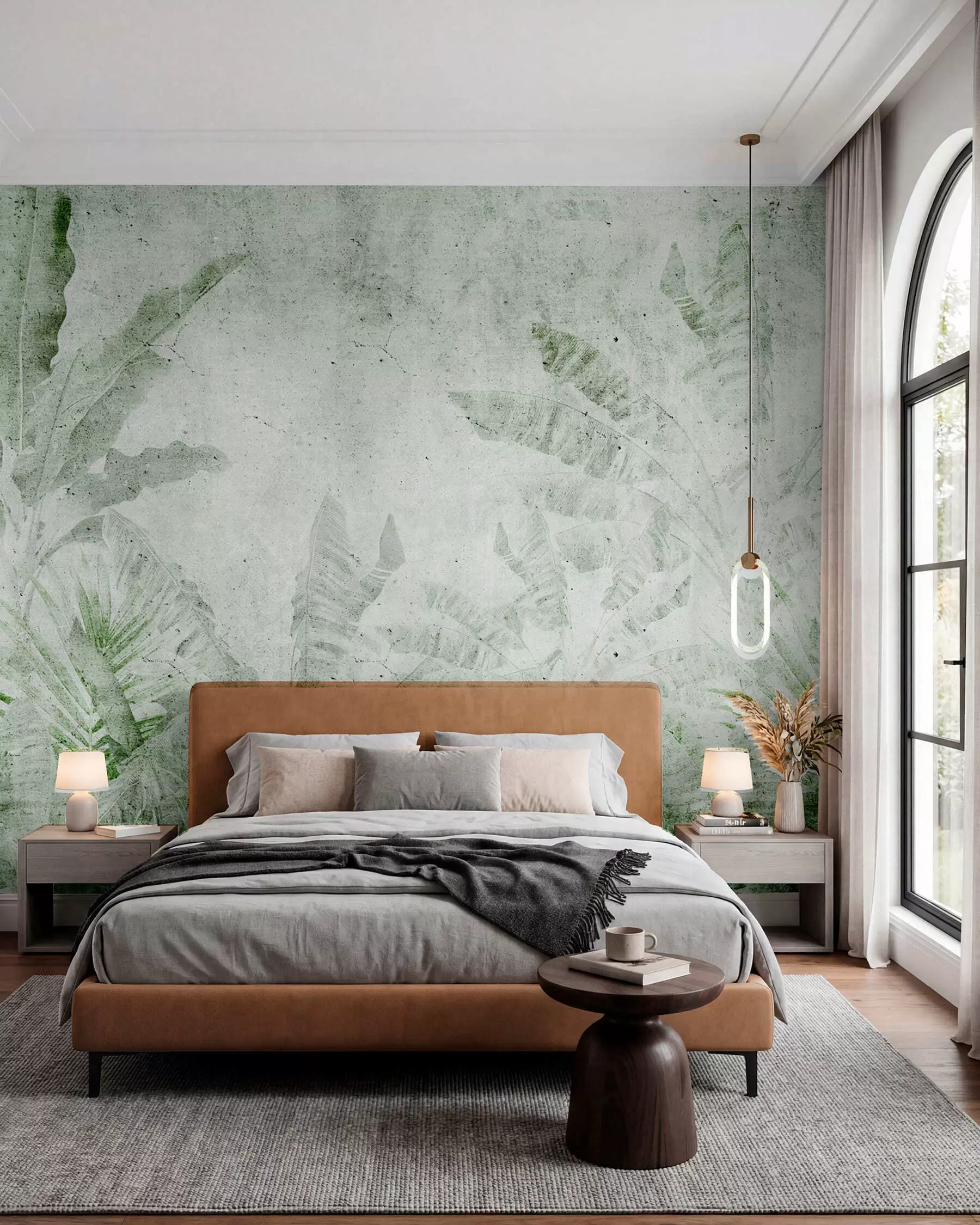 wall murals Weathered Tropics in Sage u73886v3