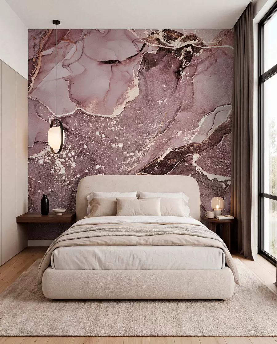 wall murals Rose and Amber Marble u93578v1