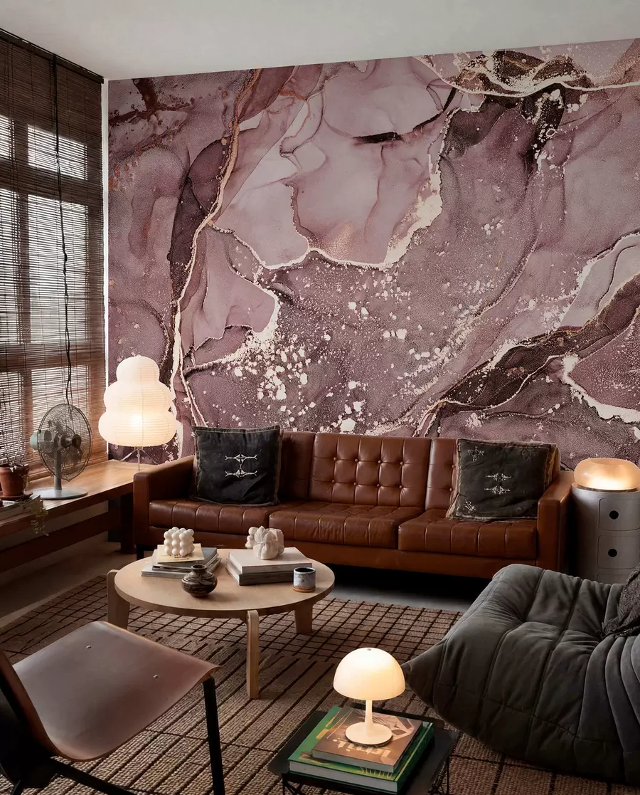 wall murals Pink marble u93578v1