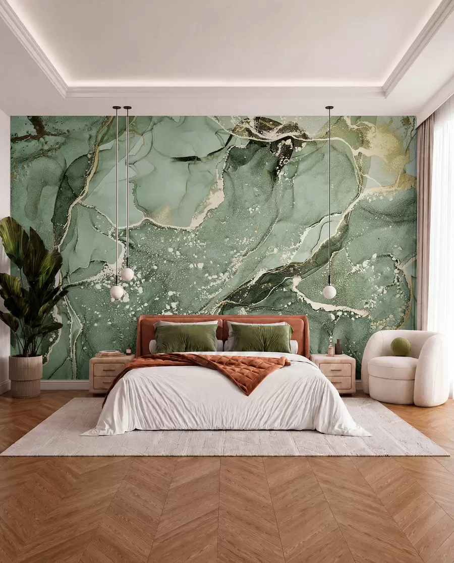 wall murals Green marble u93578v2