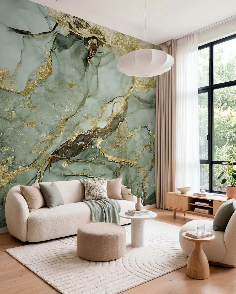wall murals Green marble u93578v2