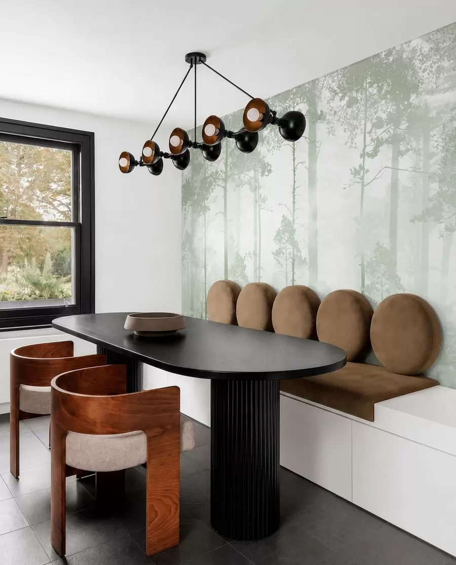 wall murals The forest in the fog u94439v2