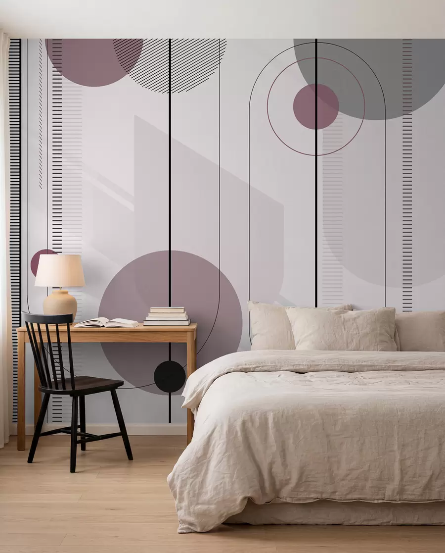 wall murals Rose Circles on Strings u95379v2