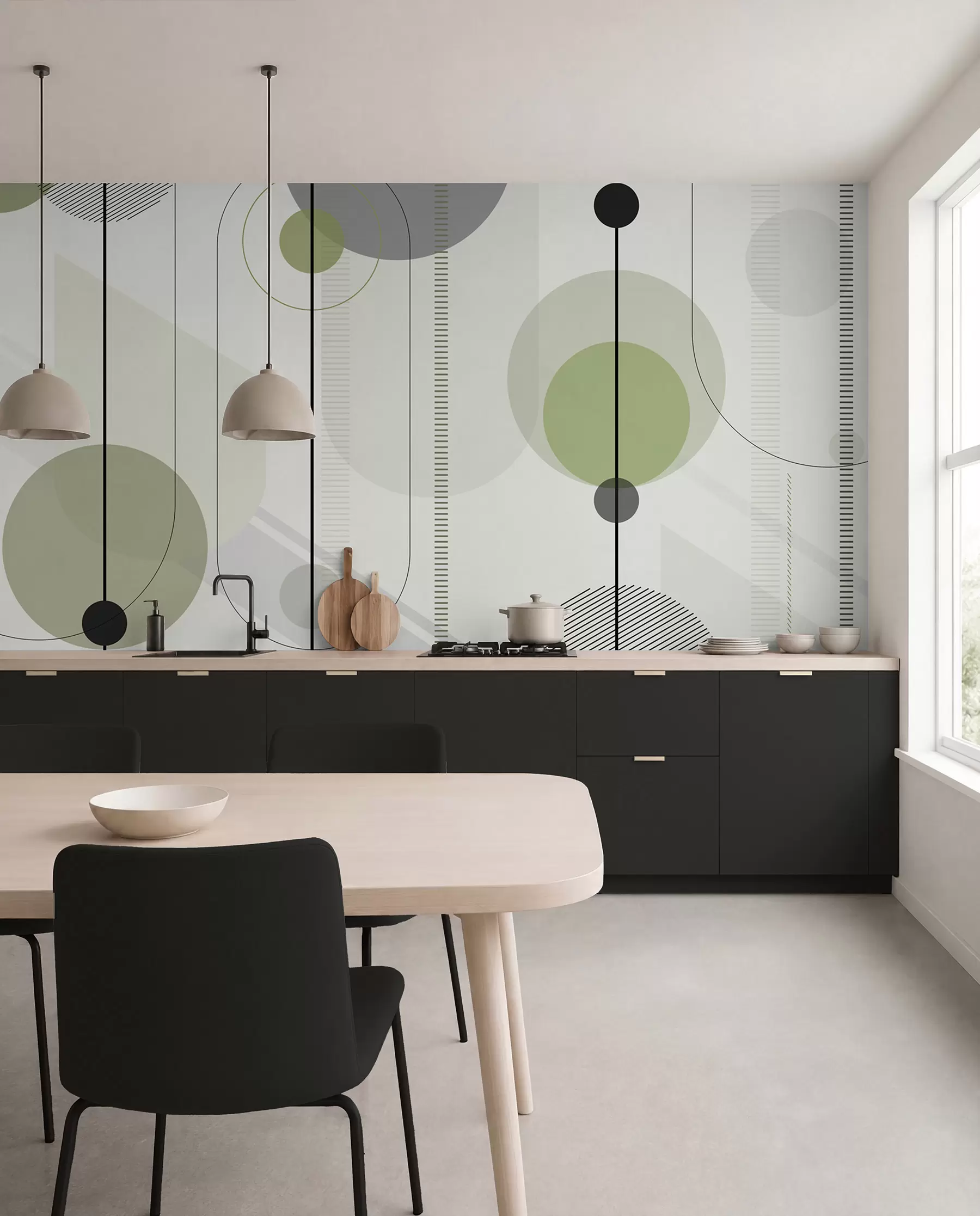 wall murals Geometric abstraction u95379v3