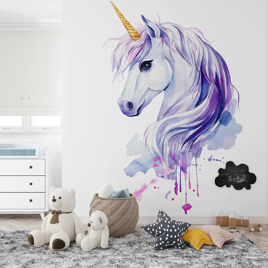 Unicorns wall murals buy in UK at Uwalls