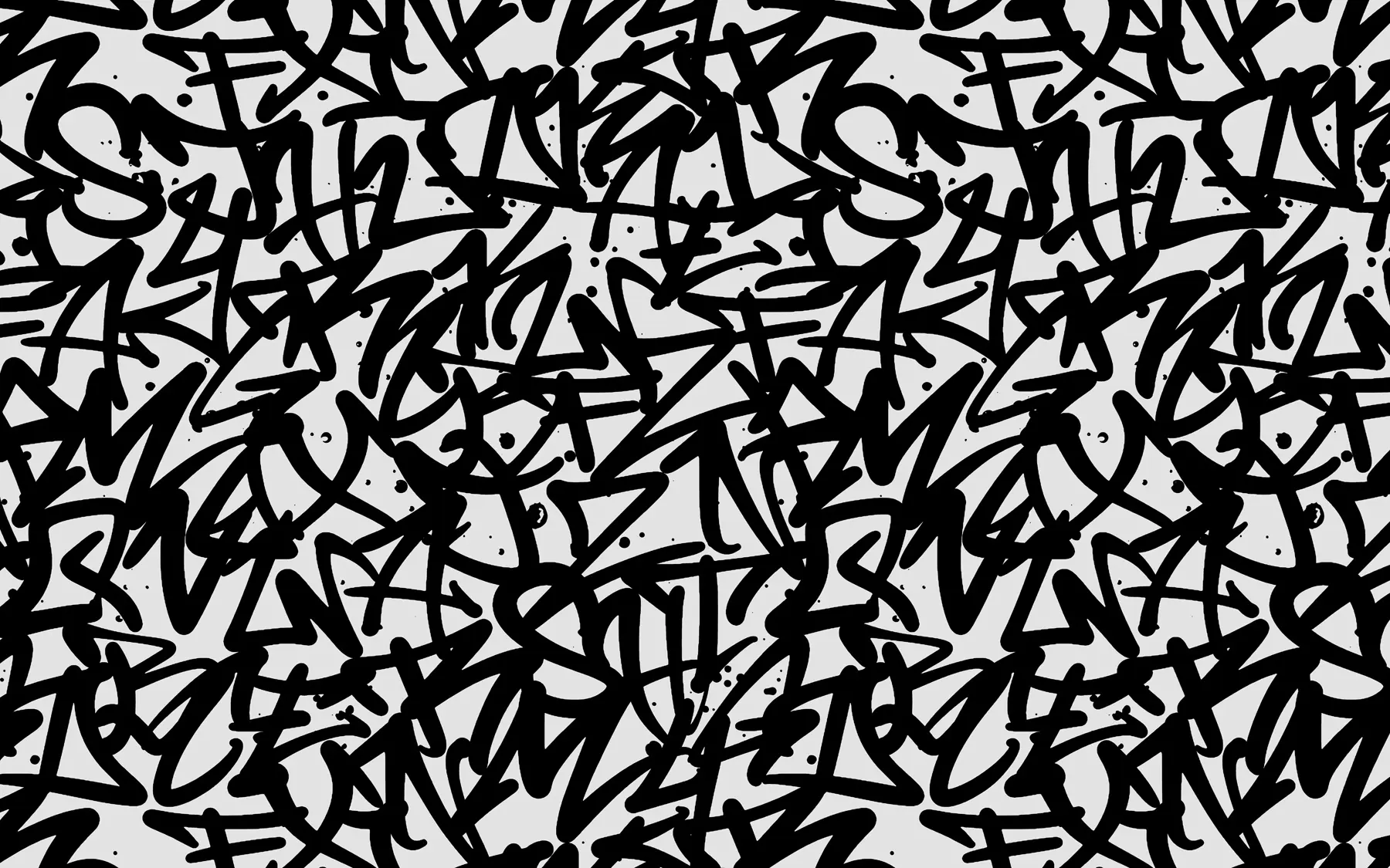 wall murals Graffiti Emotions: Black u99087v3