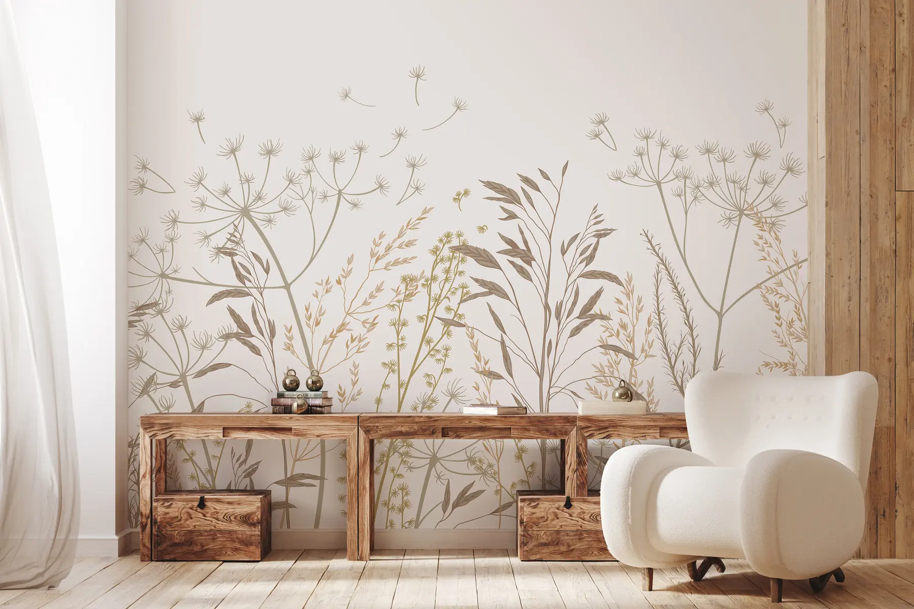 wall murals Wild grass u99011