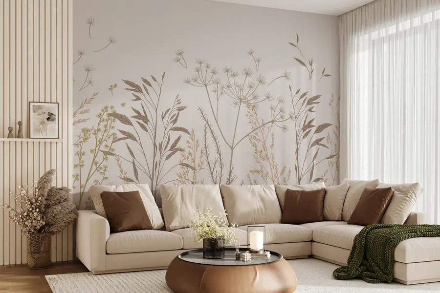 wall murals Wild grass u99011