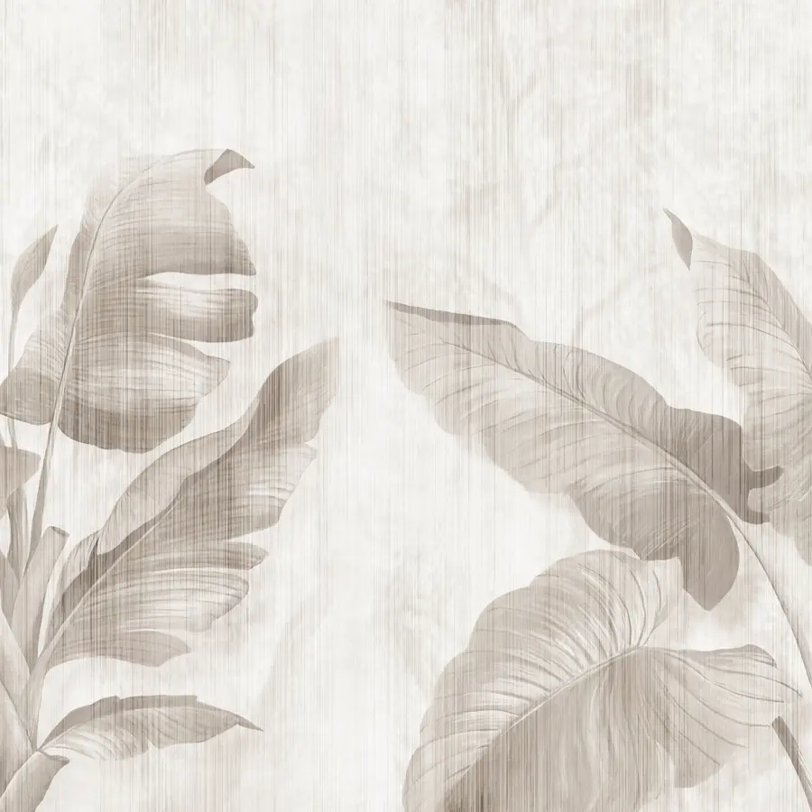 wall murals Tropical leaves in grunge style u00299d1