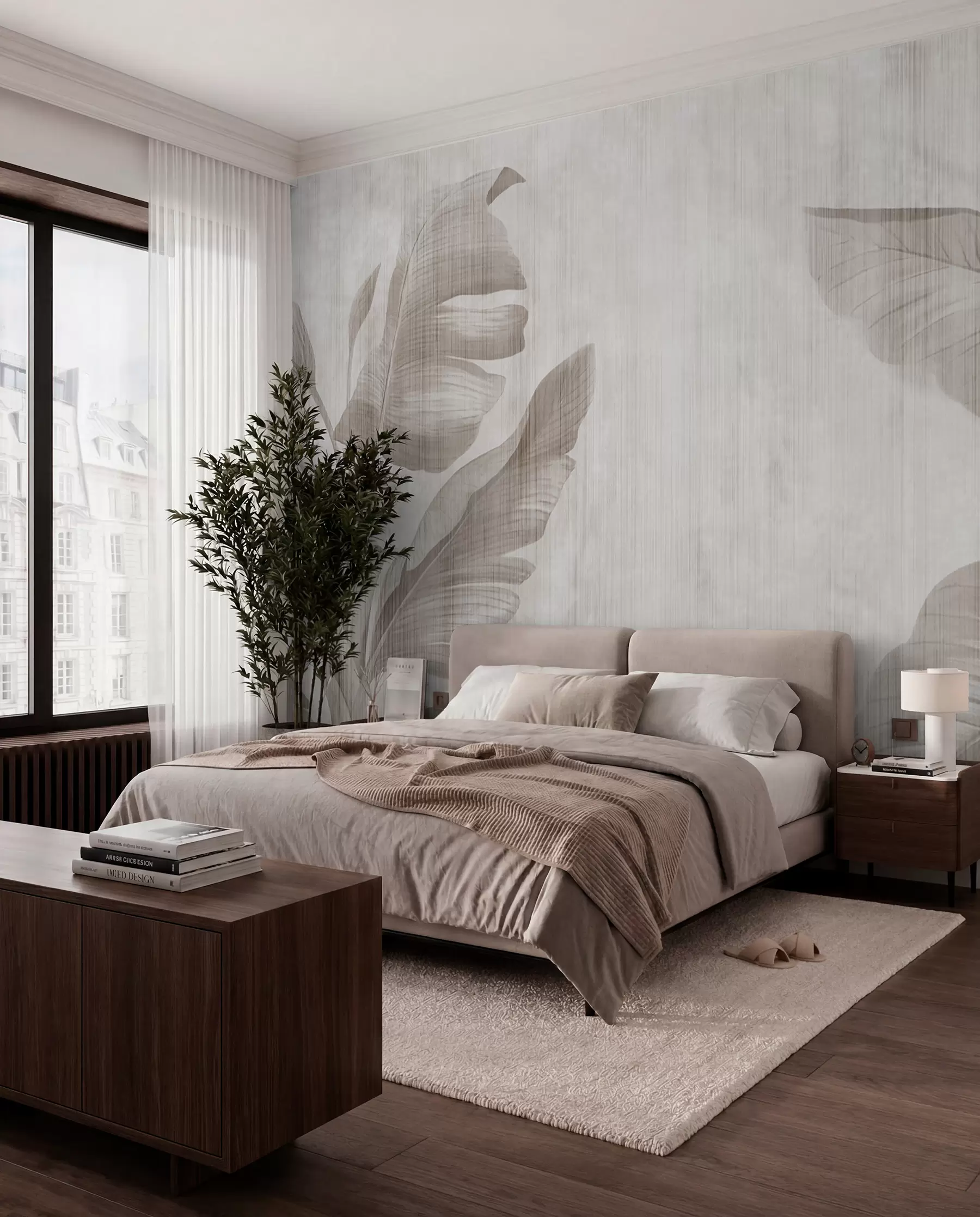 wall murals Banana Leaf Shadows II u00299d2