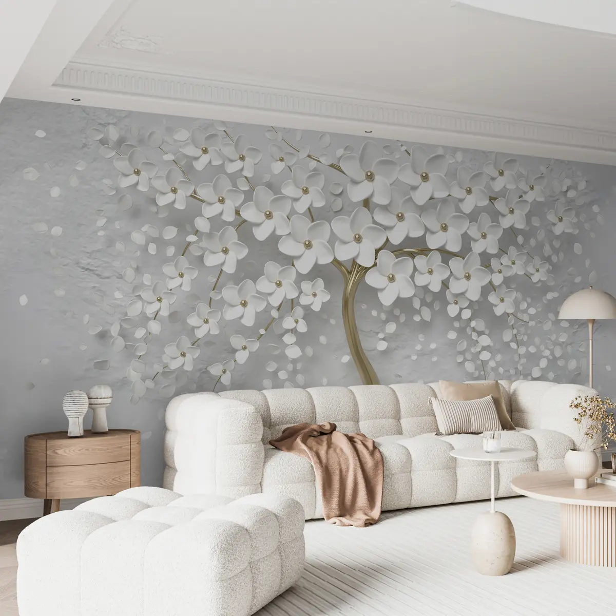 wall murals A tree with small flowers u37065d3
