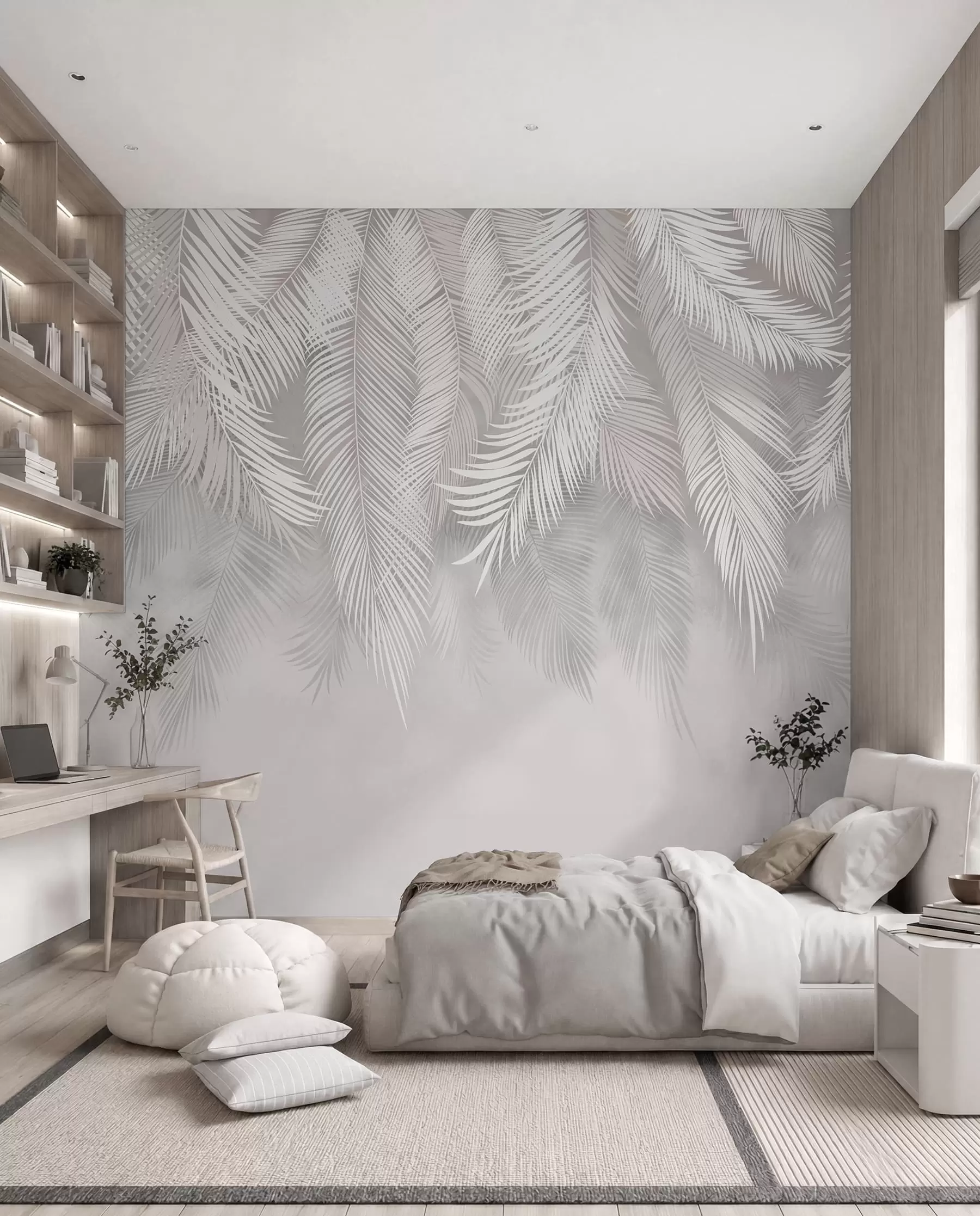 wall murals Silver Palm Curtain I u48556d1