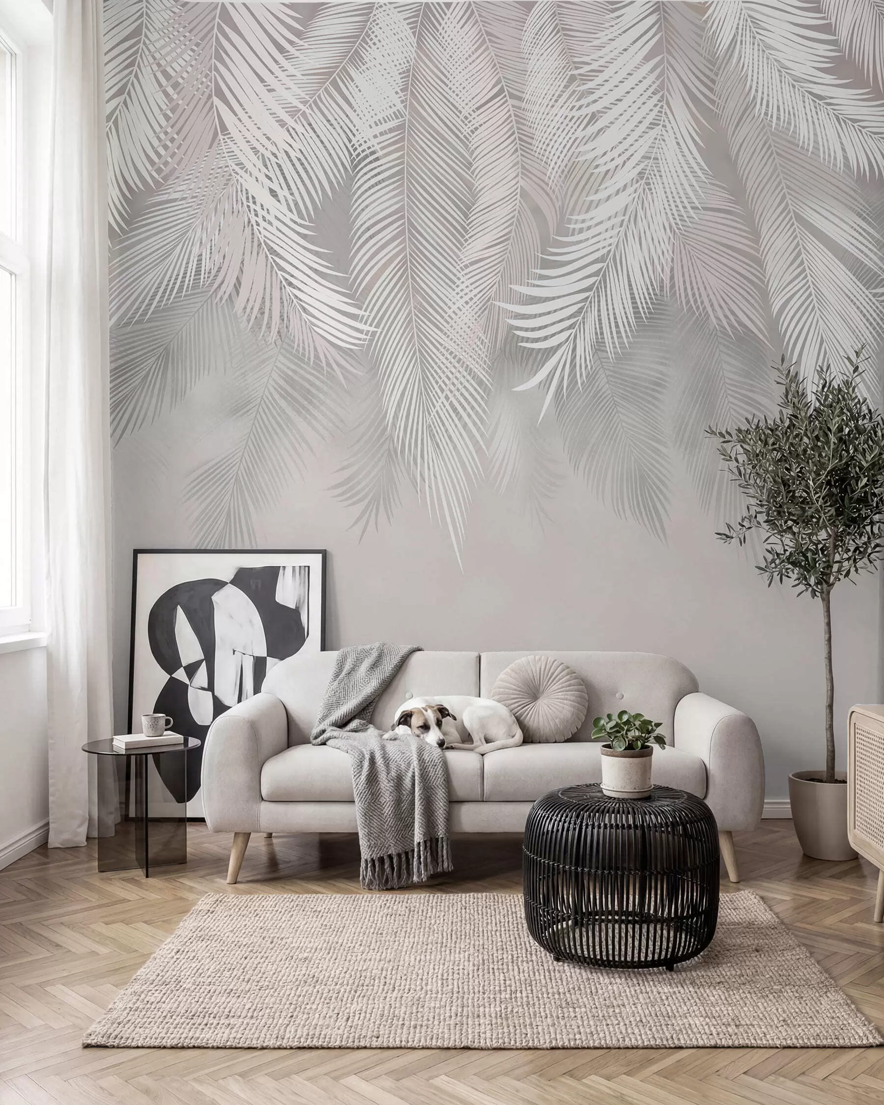 wall murals Silver Palm Curtain I u48556d1