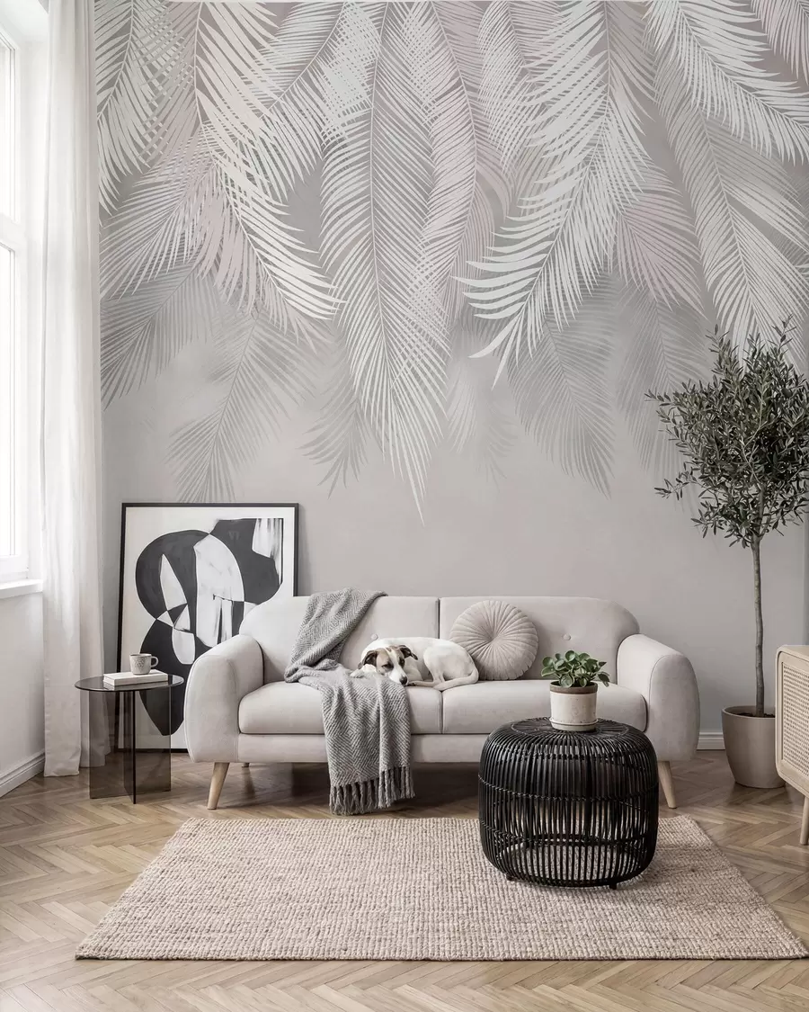 wall murals Silver Palm Curtain I u48556d1