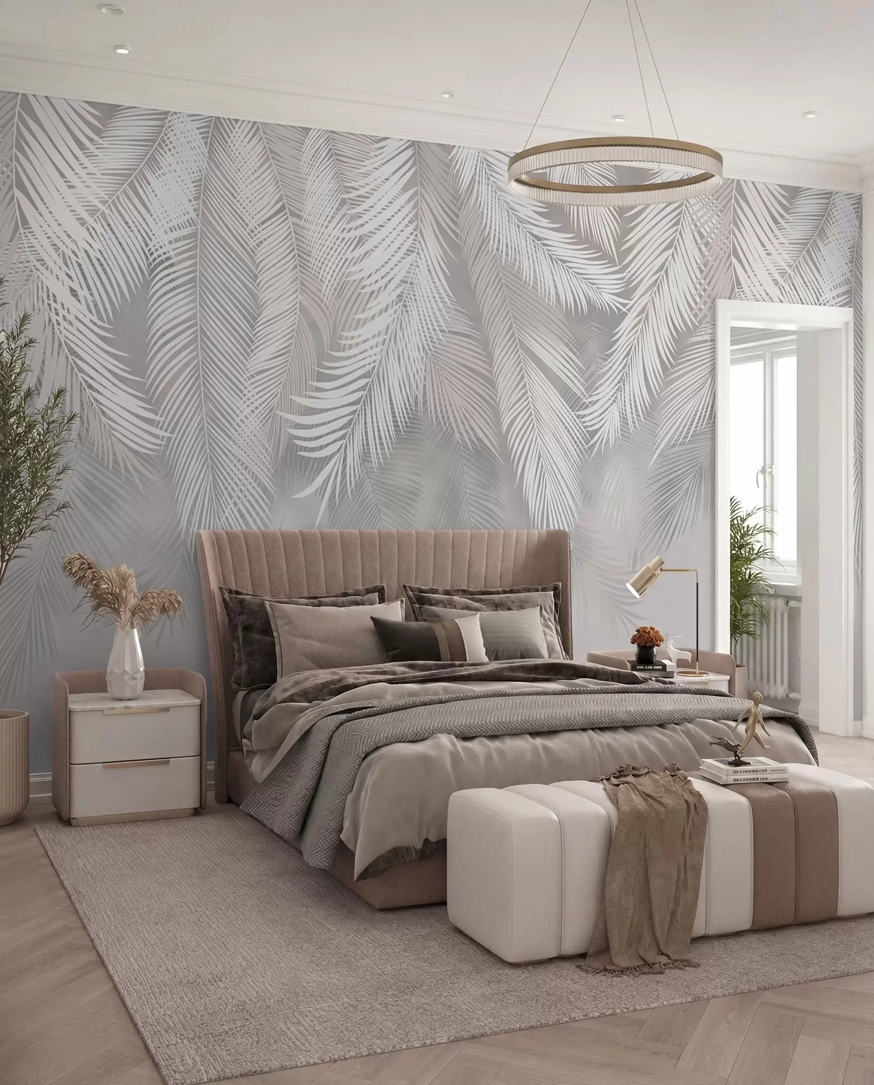 wall murals Dangling palm leaves u48556d2