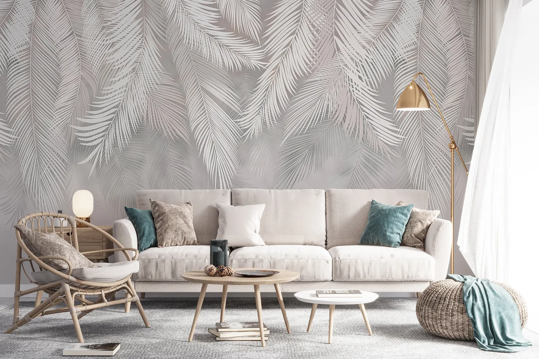 wall murals Dangling palm leaves u48556d2