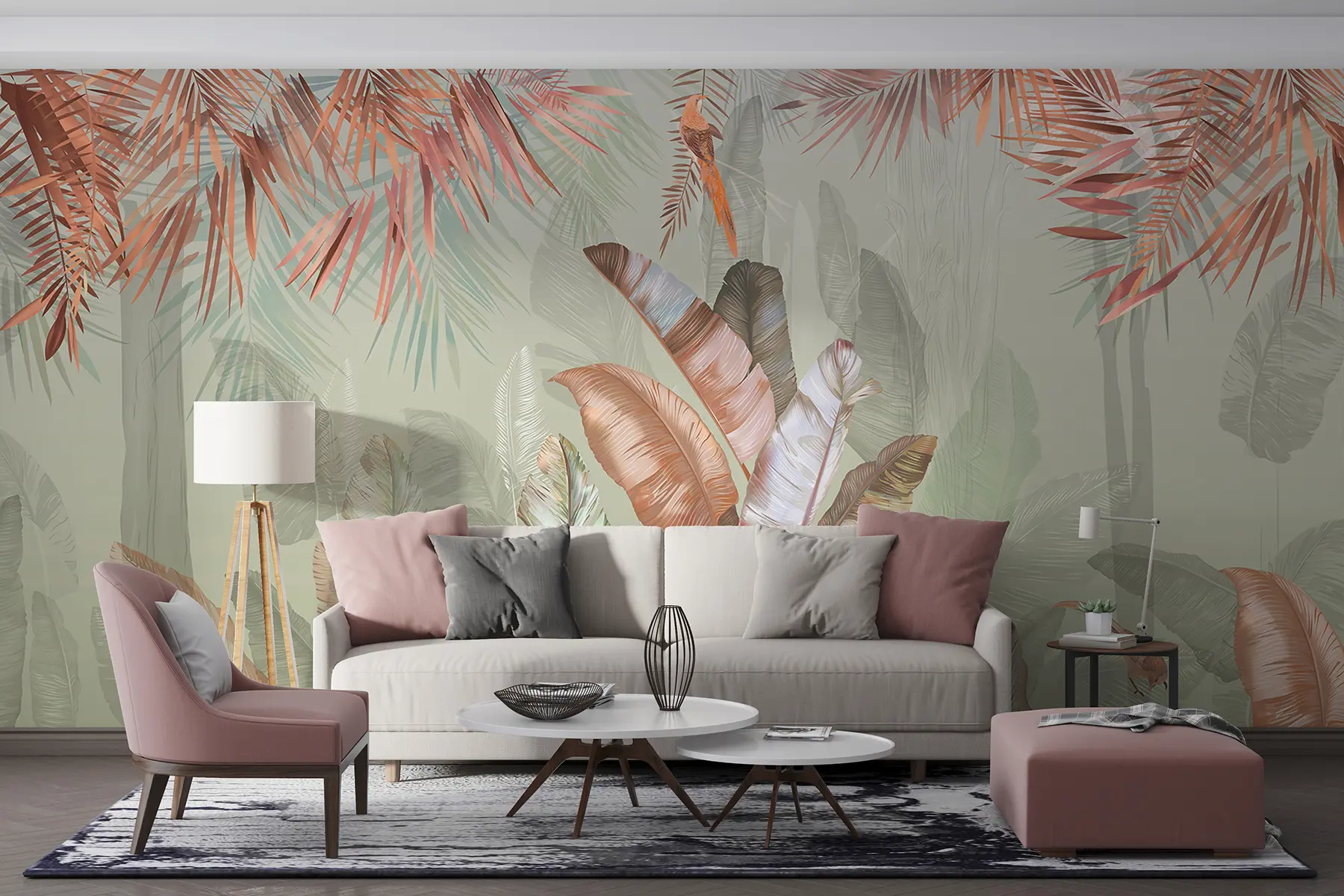 wall murals Tropics and poultry u50468v1d2