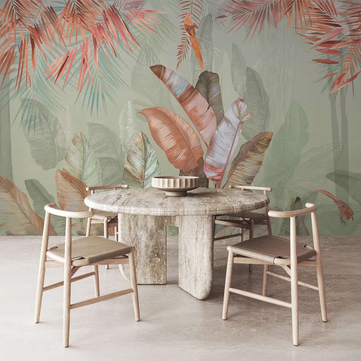 wall murals Tropics and poultry u50468v1d2