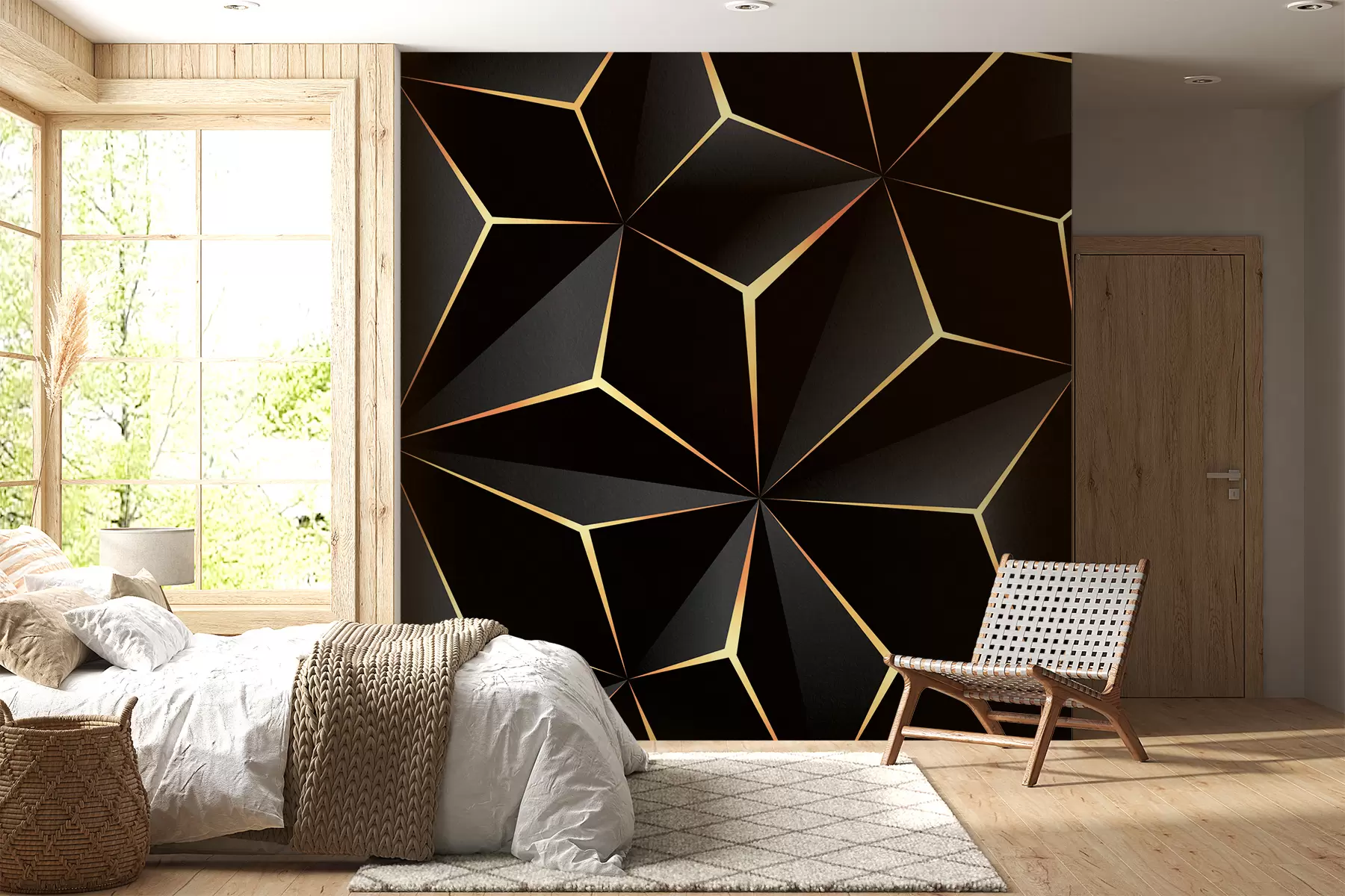 wall murals Black triangle u72104d1