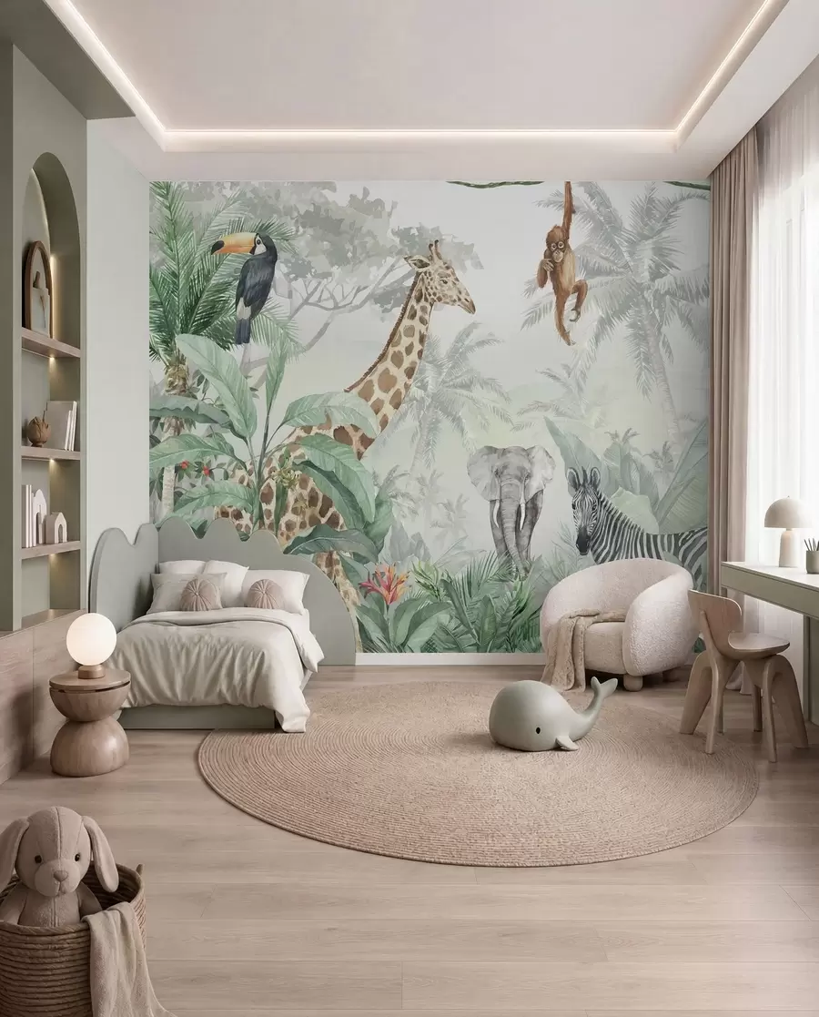 wall murals Jungle Gathering I u74709d1