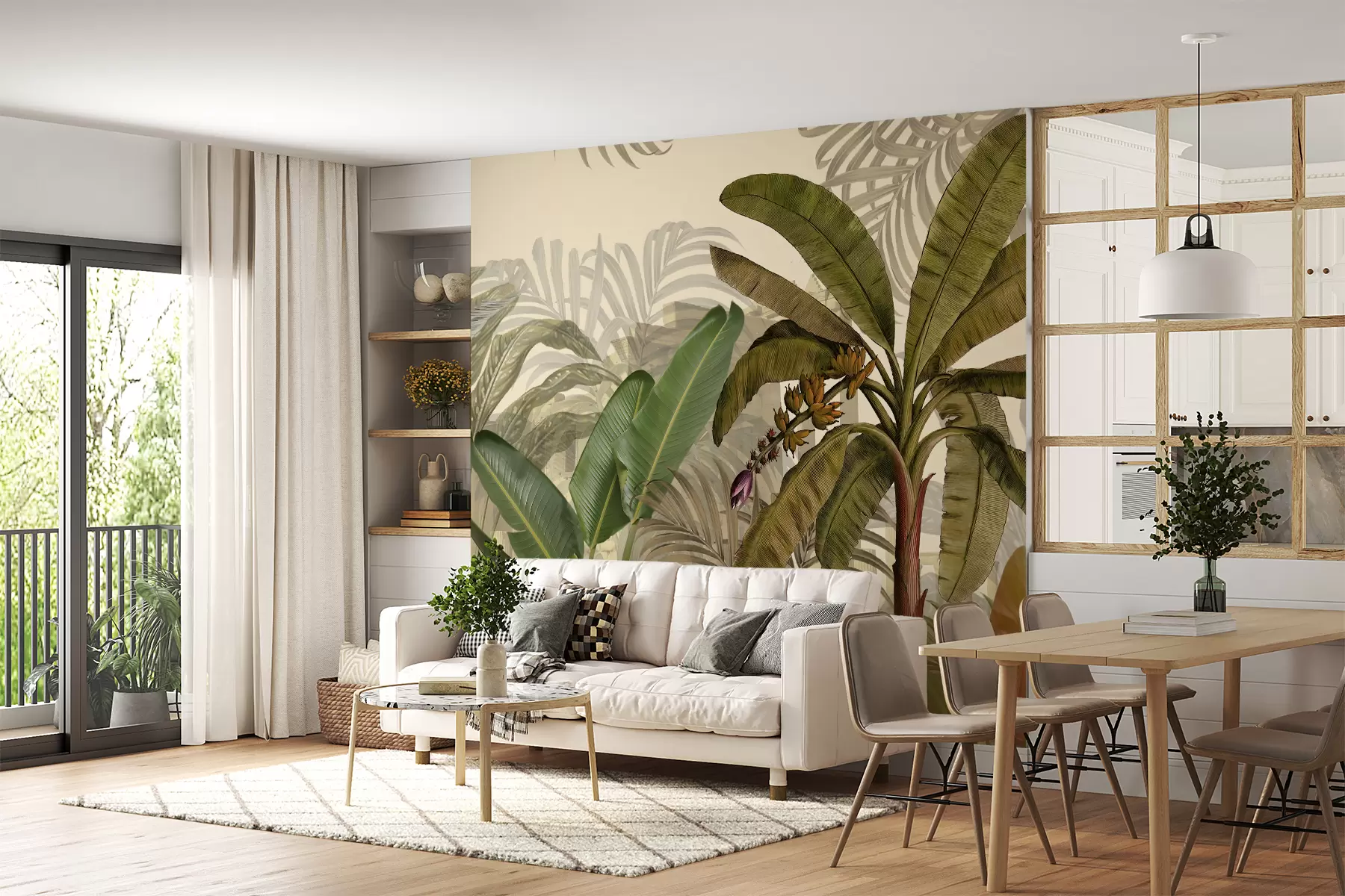 wall murals Tropical jungle and leaves u74748d1