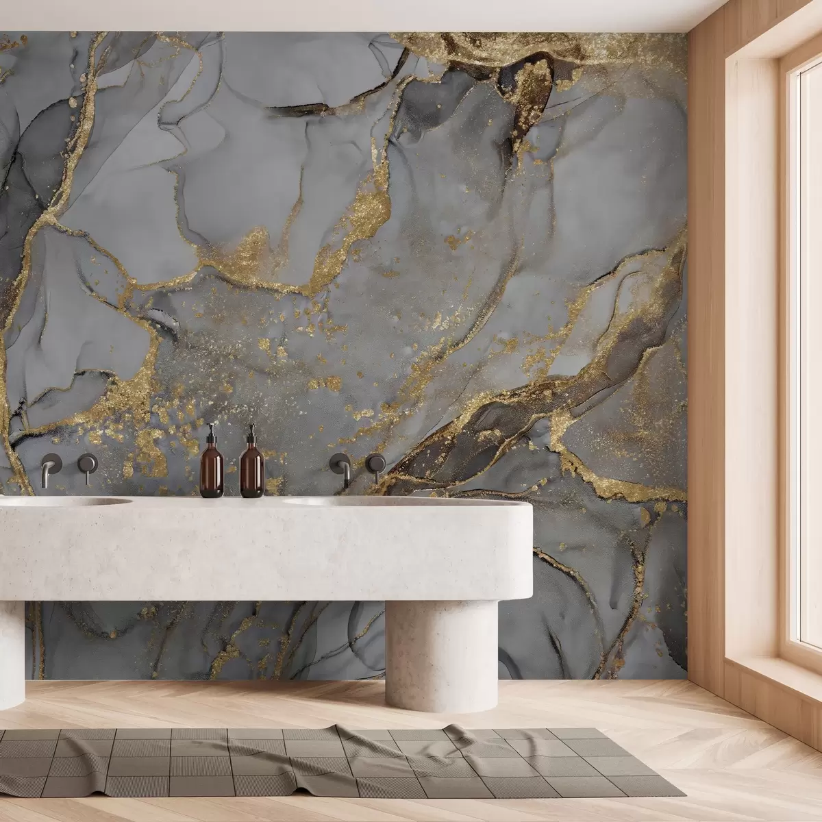 wall murals Grey marble u93578d1