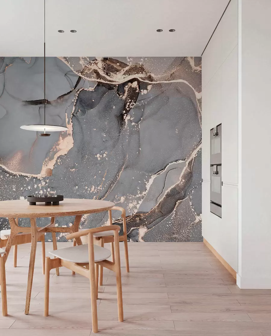 wall murals Grey and Amber Marble I u93578d1