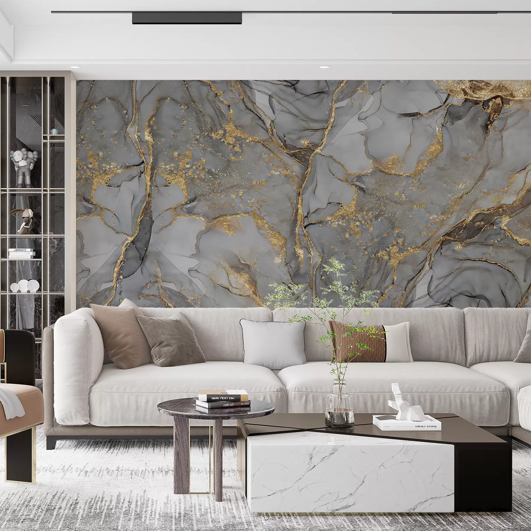 wall murals Grey and Amber Marble II u93578d2