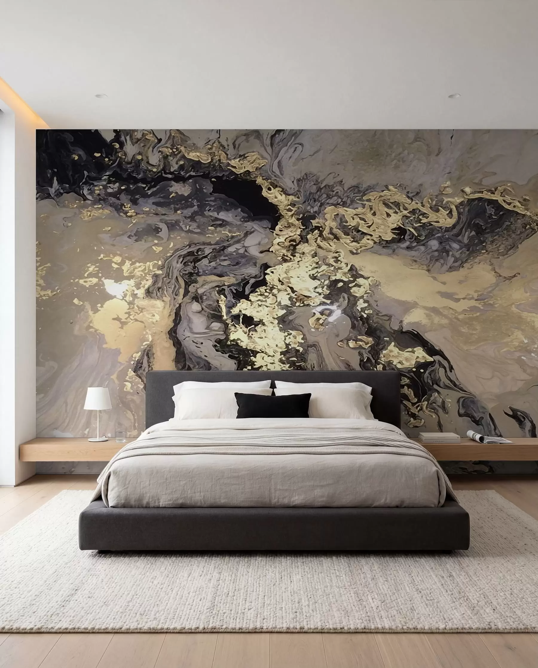 wall murals Ink and Golden Veins II u16941d2