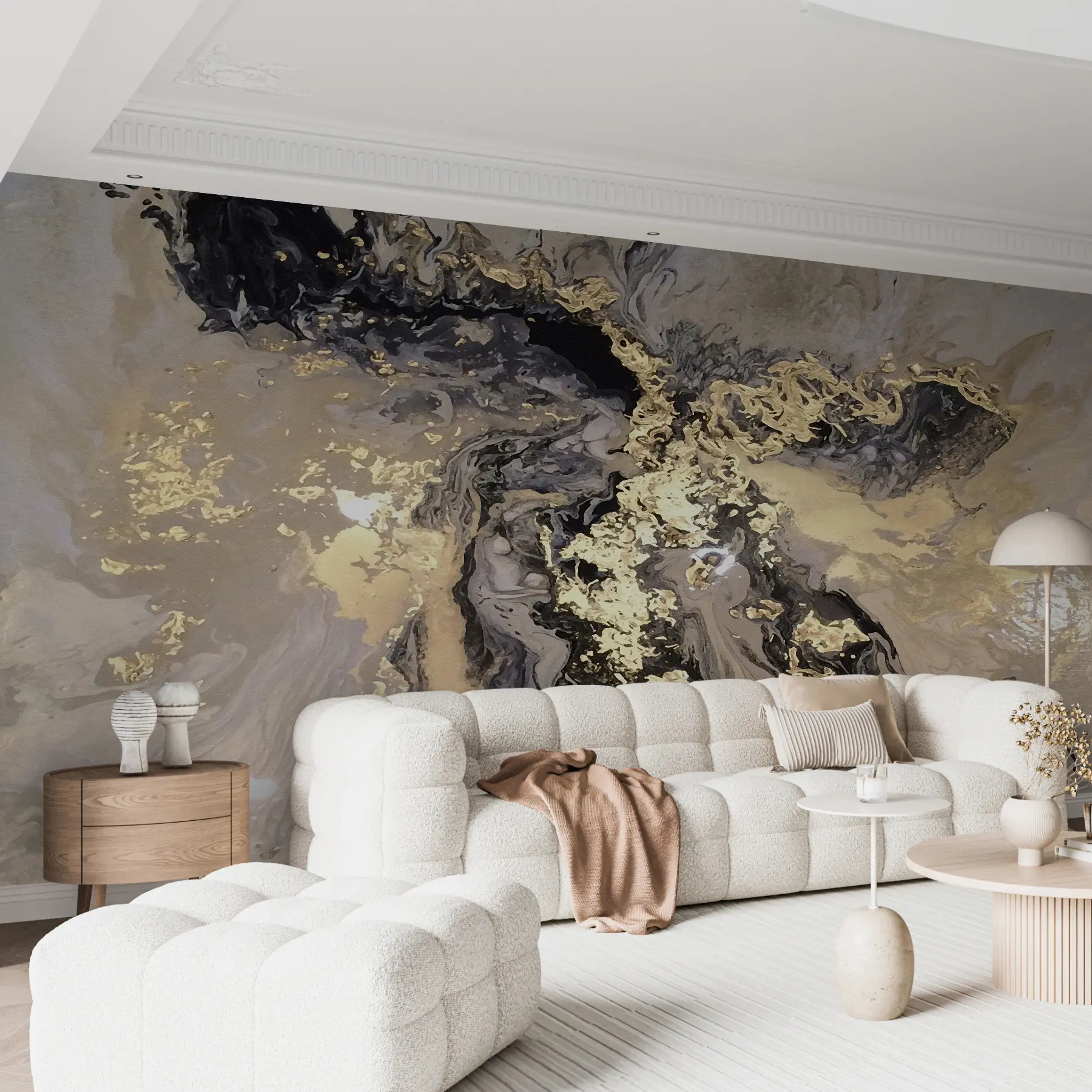 wall murals Black marble u16941d2