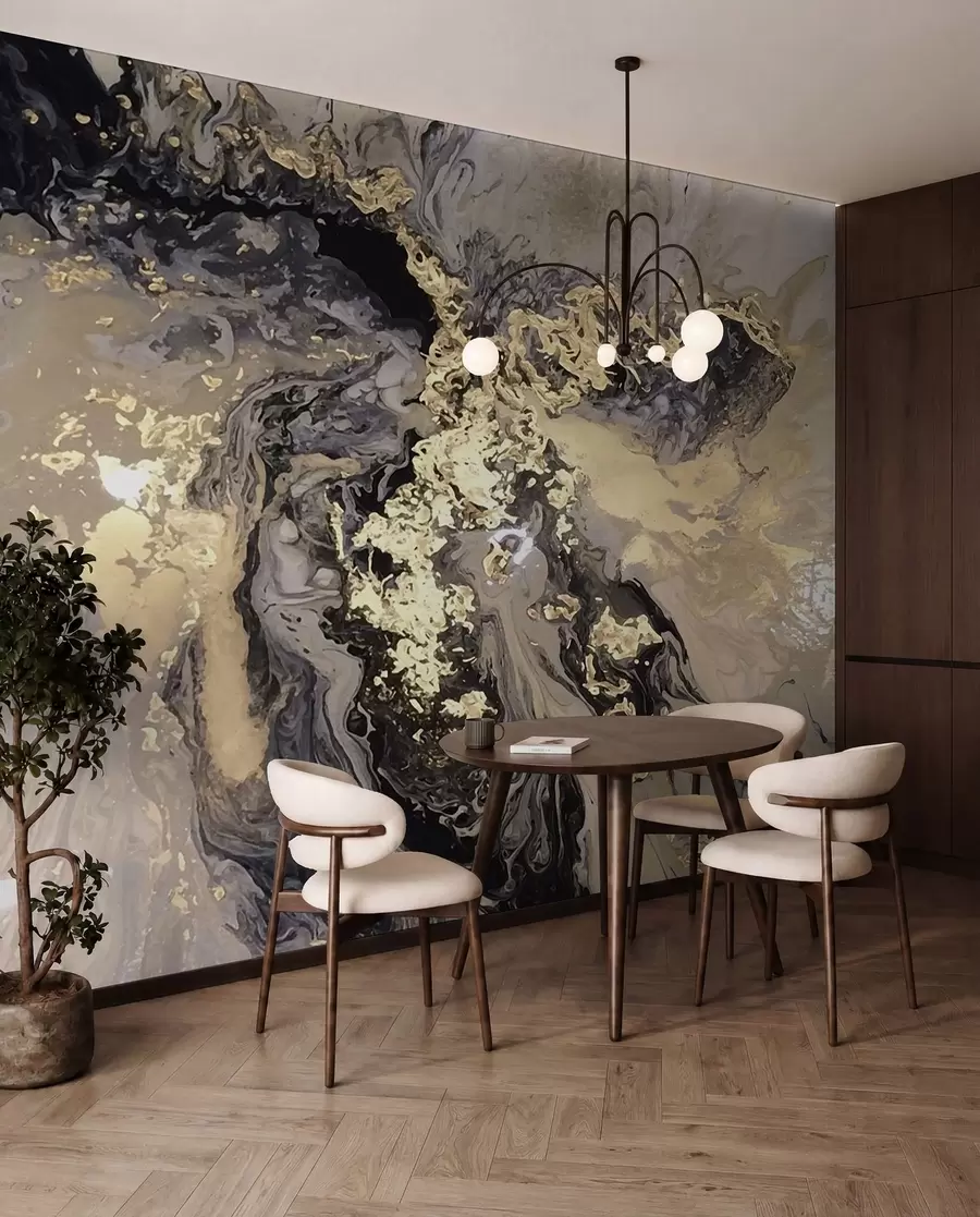 wall murals Black marble u16941d2