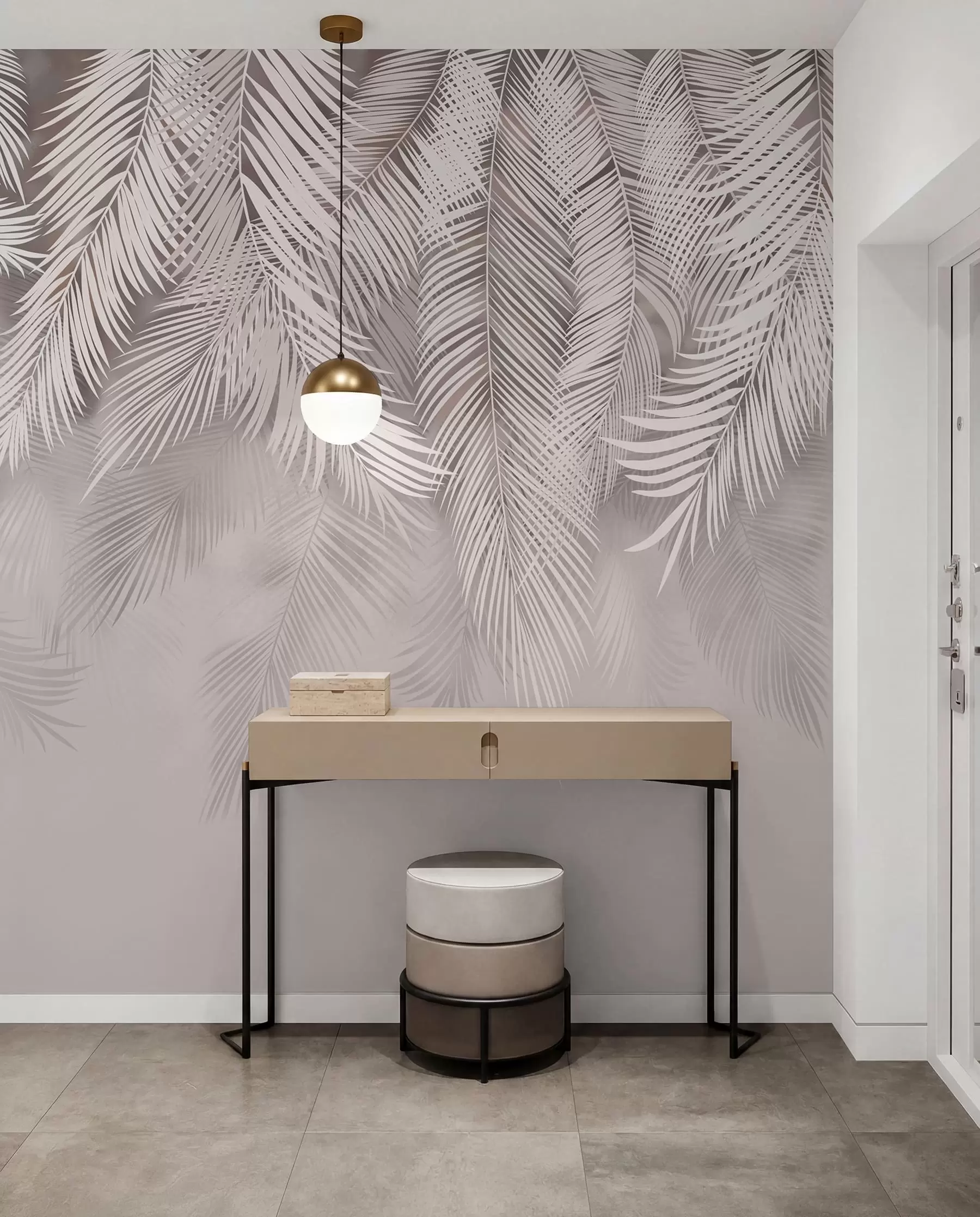 wall murals Delicate drooping leaves u48556v5d1
