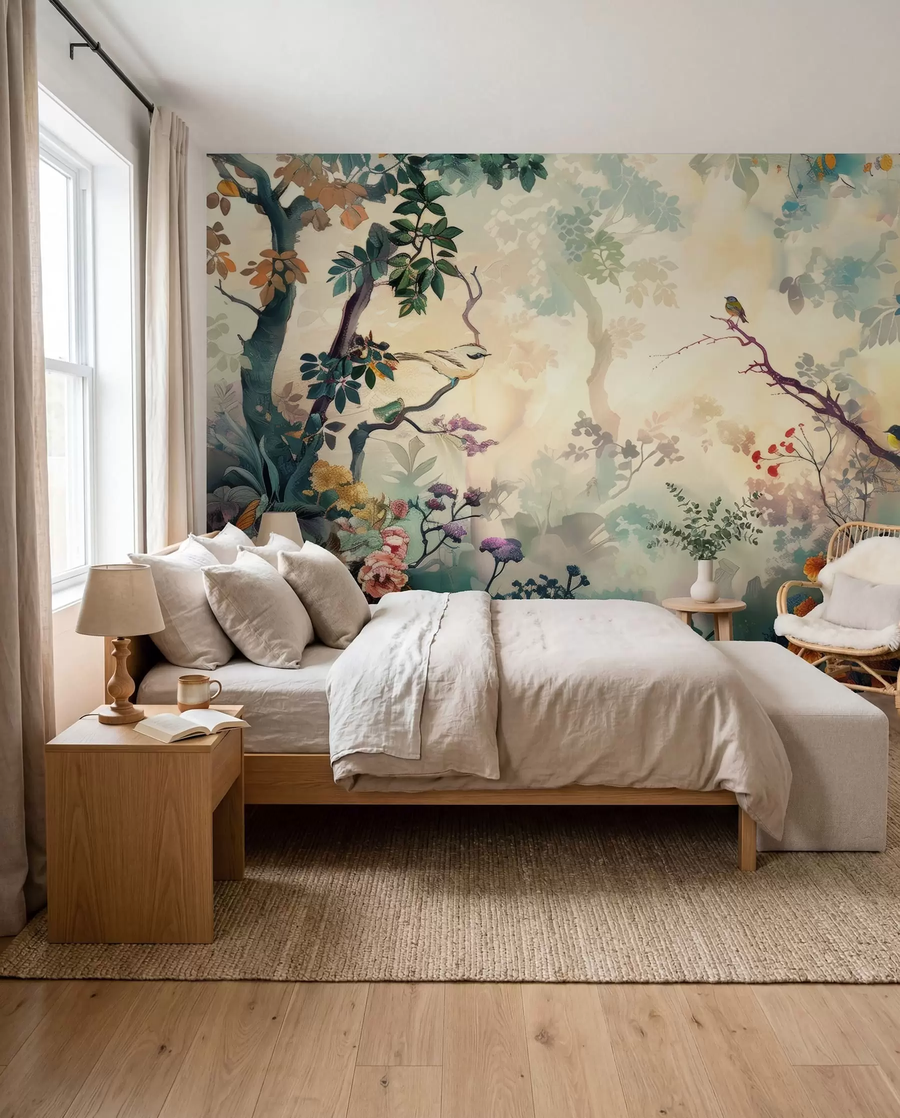 wall murals Woodland Colours in Bloom u99610