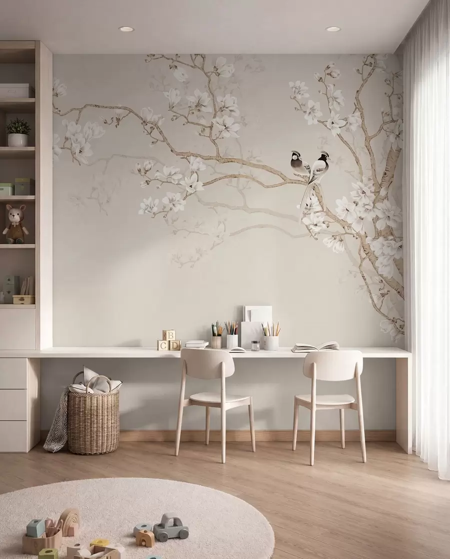 wall murals Birds among Blossoms I u25842d1