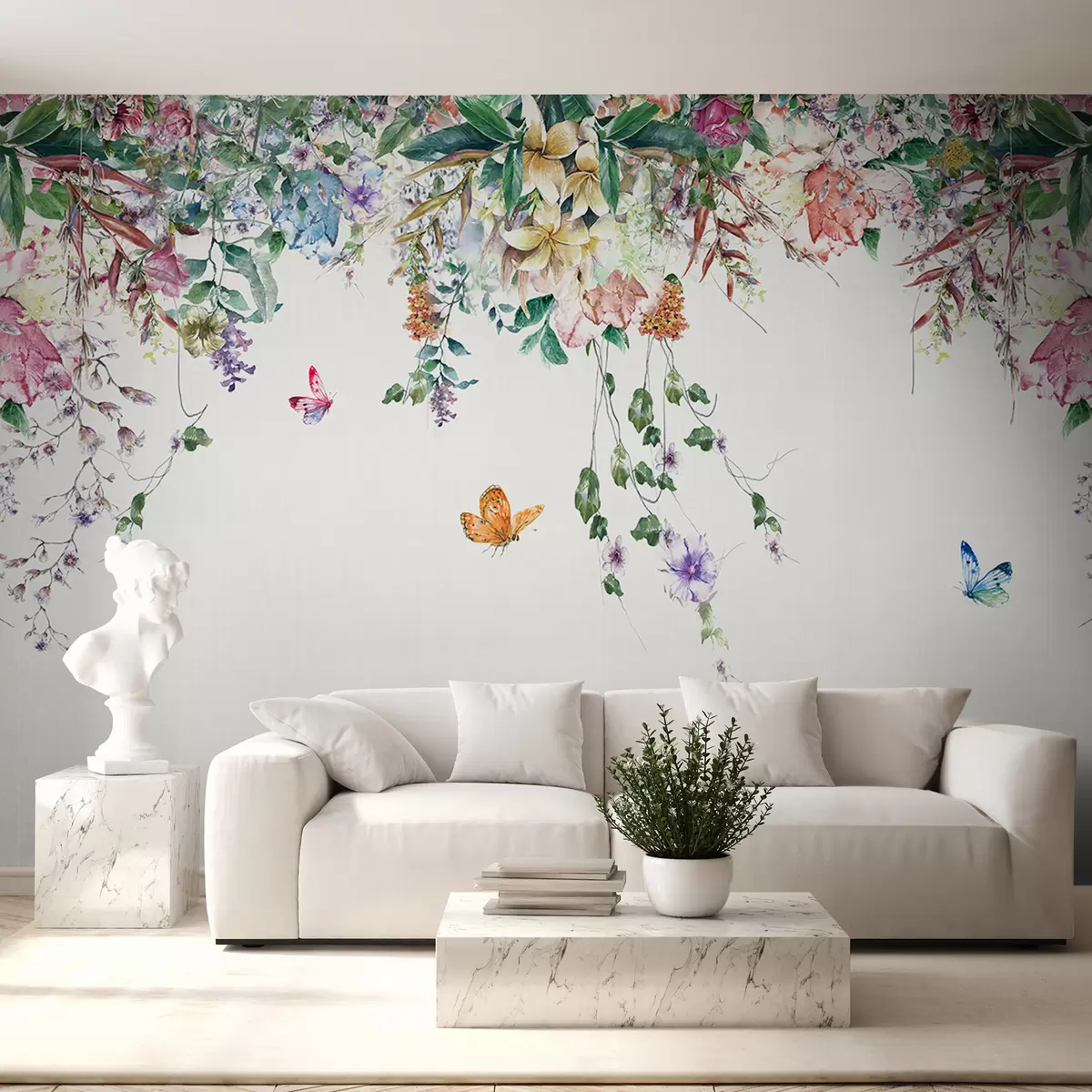 wall murals Garland of flowers u30601d2