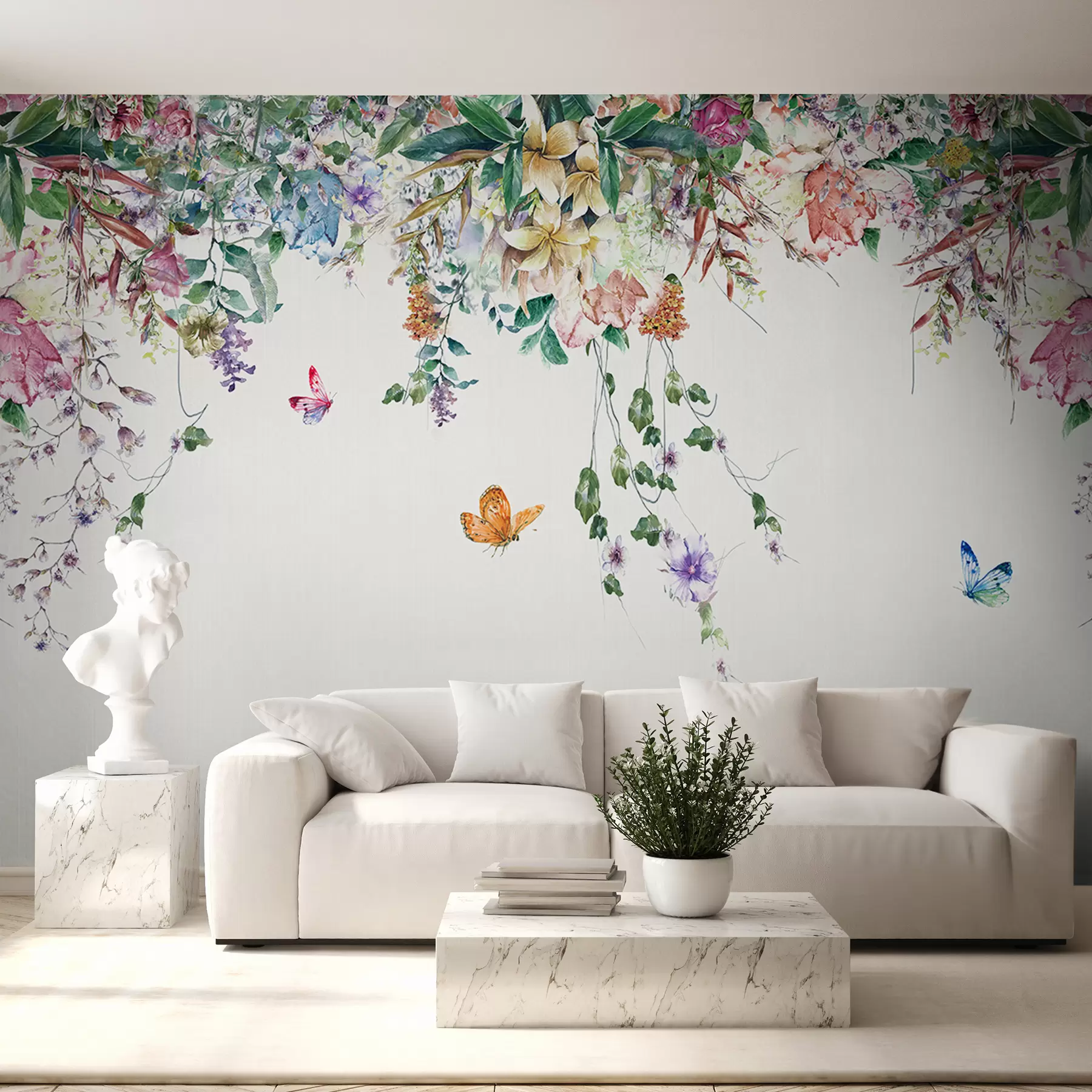 wall murals Garland of flowers u30601d2