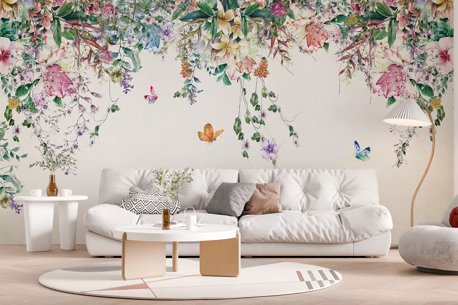 wall murals Garland of flowers u30601d2
